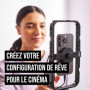 RØDE Phone Cage - Cage de Cinéma Mobile Magnétique Røde avec Filetages de 1/4 Pouce et 3/8 Pouce, ainsi que des Emplacements pou