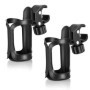 Mise à Niveau du Porte-vélos 2 Porte-Bouteilles 360 degrés Rotation Rotation Rapide Anti-dérapant Tasse Porte-Boisson pour Pouss