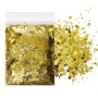50 g de Paillettes Dorées Faites à la Main, Poudre pour Vêtements et Artisanat - Remplies à la Main