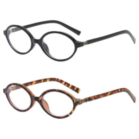 HDGSAFD Lunettes Ovales Anti-Lumière Bleue Pour Femmes, 2 Pièces, Lunettes De Lecture Rétro À La Mode, Accessoires De Protection