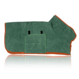 1 Peignoir pour Animaux De Compagnie, Peignoir en Velours Corail Doux, Serviette Absorbante pour Chien, Serviette De Bain en Pel