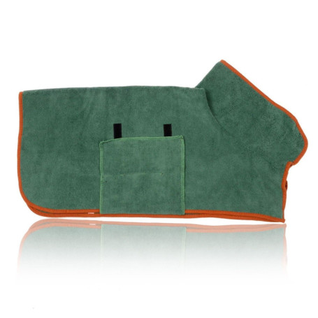 1 Peignoir pour Animaux De Compagnie, Peignoir en Velours Corail Doux, Serviette Absorbante pour Chien, Serviette De Bain en Pel