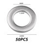 Lot de 50 rondelles en acier inoxydable M8 x 20 mm - Rondelles de carrosserie en acier inoxydable