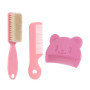 2 Peignes, 1 Brosse À Cheveux Pour Bébé, Peigne Rose, Mini Peigne Mignon, Brosse À Cheveux Doux, Ensemble D'Accessoires De Soins