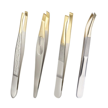 4 Morceaux De Pincettes En Acier Inoxydable, Outils De Coupe Des Sourcils, Pincettes Multifonctionnelles, Outils De Serrage, Out