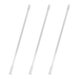 Lot de 3 tringles à rideaux de 30,5 cm - En acrylique transparent - Tringle pivotante - Tringle transparente - Accessoires pour 