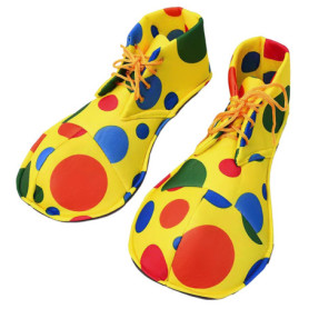 OAOSDH 1 Paire De Chaussures De Clown pour Enfants, Personnalité Créative, Chaussures À Lacets Réglables, Accessoires De Jeu De 