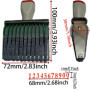 zeng 11 Chiffres Numéro Tampon Bureau,Format d'impression 67 x 7 mm en caoutchouc bandes 0–9 Chiffres bureau numéroteur automati