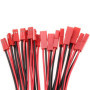 D-Orange 20 Paires JST 2 Broches Connecteur 22 AWG JST Connecteur de Prise 2 Pin Adaptateur de Connecteur Mâle et Femelle avec C
