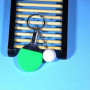 JJiaoLinin Porte-Clés Raquette Ping Pong, 5 Pièces Sport Trousseau Mousqueton Porte-clés Raquette -pong Porte-clés Mini Pong Por
