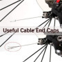 Capuchons D'extrémité de Câble de Frein en Alliage D'aluminium,100Pcs Embout de Câble de Vélo Embout Gaine Fixation Câble Frein 