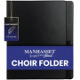 Manhasset Chemise de chorale 2 pages 1600 - Dossier de partitions - Papier format Letter - Noir - Classique - 12.2 x 1 x 9.2 inc