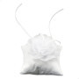 Coussin Alliance Bague Mariage Oreiller - 10 * 10cm Fleur Oreiller pour alliances Fiançailles Fête mariage Faveurs Accessoires, 