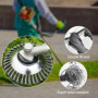 Elsrantor 8 Pouce tête de débroussailleuse à plaque de désherbage, Universelle tete rotofil Ronde, brosse métallique, désherbage