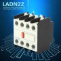 Contacts Auxiliaires Bloc Fit CJX2 AC Contactor, 2 NO 2 NC LADN22 AC Contactor Schakelaar F4-22 Modèle