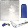HJYDGJ Tapis de Camping en Film d'Aluminium - Ultra Léger, Pliable, Isolation Thermique - Couverture Isolante pour Tente 200 × 2