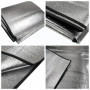 HJYDGJ Tapis de Camping en Film d'Aluminium - Ultra Léger, Pliable, Isolation Thermique - Couverture Isolante pour Tente 200 × 2