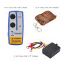 Qiilu Telecommande Treuil 12v Sans Fil, Kit de contrôleur de télécommande de treuil sans fil universel 12V 50ft pour camion de v