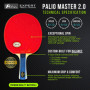 Palio Master 2.0 Raquette de Tennis de Table et étui | Raquette de ping-Pong intermédiaire approuvée par l'ITTF | Spin, Vitesse 