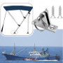 HJYDGJ Lot de 2 charnières pivotantes pour bateau en acier inoxydable - Pour bateau, baldaquin, pont pivotant