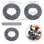 Haishine 5Pcs Pignon Rim 3/8 "Pas 7 Dent 19mm pour Stihl MS360 MS310 Husqvarna 154 254 50 51 55 Tronçonneuse # 18720 Pièces De R