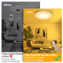 ZWOOS Plafonnier LED Dimmable avec Télécommande, 30W Changement de Couleur RGB Luminaire Plafonnier, 2700K-6500K, 2200LM éclaira