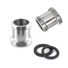 Lot de 2 adaptateurs de robinet en laiton, 22 mm mâle vers filetage NPT mâle 21 mm, connecteur aérateur de robinet pour aérateur