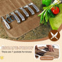 fuxunamz Malette Couteaux Professionnel, Malette Cuisine avec 7 Compartiments, Etui Couteau Professionnel Toile Imperméable Port