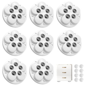 Mini Roulette, 8 pièces Petite roulettes pour Meubles, 54 mm Roulette électroménager, Rotation sur 360° Patins pour Meubles, rou