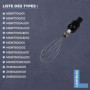 Lichtblau Fouet 2614 avec entraîneur 657379 pour mixeur plongeant 12019198 pour batteur à main Bosch I Fouet de rechange pour en