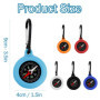 Ziyonix 6 Pièces Boussole Enfant, Multifonction Mousqueton Mini Mousqueton Boussole Survie pour Sports de Plein air Navigation C