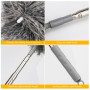 Plumeau télescopique Lavable, plumeau Long Extensible 2,5 m, plumeau poussiere, Toiles d'araignées, Hauts plafonds, Ventilateur 