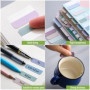 420 Pièce Onglets D'Index, Marque Page Adhesives, Feuilles Notes Autocollantes, Adhésives Marqueurs de Page Inscriptibles, Stick