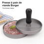Wixovo Presse à Burger 12cm, Presse a Steak Haché, Moule Steak Haché, Presse à Hamburger en Acier Inoxydable pour Cuisine et BBQ