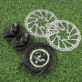 Kit de Frein à Disque pour vélo Kit de Frein à étrier Avant arrière Rotor 160mm, Poignées de Frein Câbles de Frein Levier de Fre