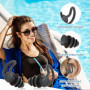 Bouchons d'oreilles de natation pour adultes,4 paires de bouchons en silicone souple,imperméables et réutilisables,protection de