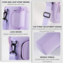 MLPKOI 1 Porte-Bouteille d'eau Accessoires Sac pour(Violet), avec Sangle RéGlable, Compatible avec 40oz 30oz Thermos Cup