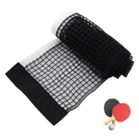 Filet de tennis de table pour toutes les tables, 180 × 15 cm, filet de tennis de table portable pour l'extérieur et l'intérieur,