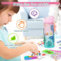 TNEDFOD Bouteille d'Eau Arts et Kits, Jeux Créatif Fille 6 7 8 9 10 Ans, Bouteille Kit de Loisir Créatif Enfant pour Jeux Cadeau