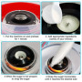 Machine à Barbe à Papa, 450w Cotton Candy Machine pour La Maison Barbe a Papa Appareil avec Cuillère Et 10 Bâtonnets Facile à Ut