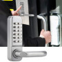 Smandy Verrouillage de Code, Serrure de Porte sans clé en Alliage de Zinc à 1 à 11 Chiffres Serrure à Code à Combinaison Pratiqu