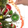 Victor's Workshop 20pcs 6cm Boules de Noël, Délicieux Elfe Rouge Vert et Blanc Incassable Boule de Noël Ornements Décoration pou