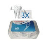 Hurreka Floss Lot de 3 paquets de 180 cure-dents 2 en 1 avec poignée antidérapante pour éliminer la pourriture et la plaque dent