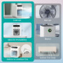 Climatiseur Portable, Climatiseur Mobile Silencieux, Refroidisseur d'air de 500 ml, Rafraichisseur d'air, 2 Vitesses, 2 Modes de