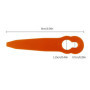 LUMITRRA 100 x Lames pour Coupe-Herbes Einhell, Bosch, CMI - Lames en Plastique compatibles avec Les Coupe-Herbes Einhell GE-CT 