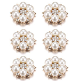 QUHEEE Fleurs Strass Dos Plat Cristal Ornements De Boutons en Strass pour La Fabrication De Bijoux Bijoux De Décoration De Fête 