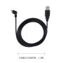QIANRENON 1.5m Mini USB Charge 90°Angle Câble Mini USB à USB 2.0 Droit Angle Donnée Extension Câble, pour GPS MP3 Carte Lecteur 