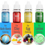Colorants de Savon - 24 Couleurs Teinture de Savon Liquide pour la Fabrication de Savon, Bombe de Bain - Colorant de Bombe de Ba
