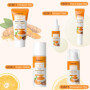 Fengyang® 5Pcs Coffret de soins pour la peau à la vitamine C, Coffret de soins à la vitamine C, Ensemble de Sérum Visage à la Vi