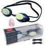 Dalephoric Lunettes de Natation, Lunettes de Piscine Silicone Souple, Protection UV et Anti Buée, Étanches, Vision claire, Swimm